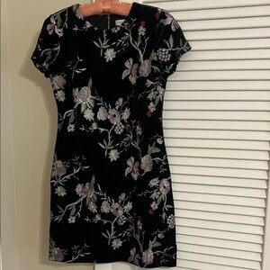 Calvin Klein Black Floral Mini Dress